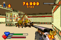 Serious Sam (Game Boy Advance) screenshot: Hermit crabuloids are usually in swarms like this.