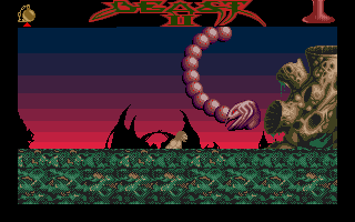 Shadow of the Beast II (Atari ST) screenshot: What kind of enemy is this? Looks like something from R-type.