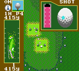 Fred Couples Golf (Game Gear) screenshot: Preparing shot