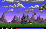 Shadow of the Beast (Lynx) screenshot: Use it to block the path of these deadly balls