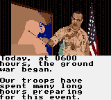 Garry Kitchen's Super Battletank: War in the Gulf (Game Gear) screenshot: Mission briefing