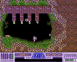 Exile (Amiga) screenshot: "Galactic Security System"