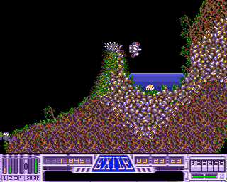 Exile (Amiga) screenshot: A radioactive stone