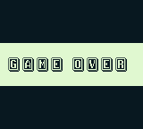 Shanghai Pocket (Game Boy) screenshot: Game over