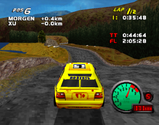 Car and Driver Presents Grand Tour Racing '98 (PlayStation) screenshot: Scotland
