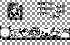 Puyo Puyo 2 (WonderSwan) screenshot: Various opponents.