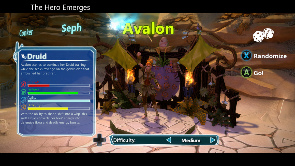 Project Spark: Champion - Avalon the Druid (Xbox One) screenshot: Avalon is a new playable character.