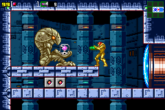 Metroid: Zero Mission (Game Boy Advance) screenshot: Finding the morph ball bombs