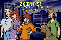 Scooby-Doo and the Cyber Chase (Game Boy Advance) screenshot: Zoinks?