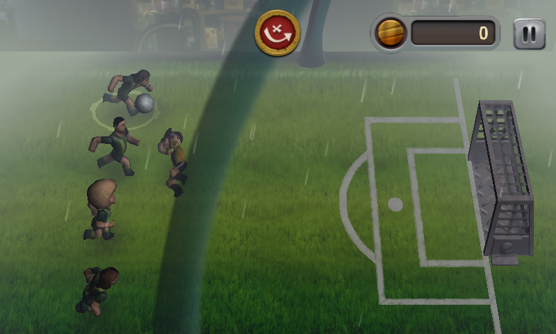 Foosball: Goal Crusaders (Android) screenshot: Only the goalkeeper to beat