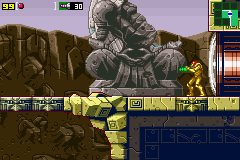 Metroid: Zero Mission (Game Boy Advance) screenshot: Exploring the Chozo Ruins