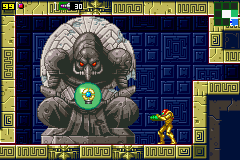 Metroid: Zero Mission (Game Boy Advance) screenshot: Finding the Power Grip - now Samus can hold on to platforms