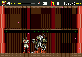 Shinobi III: Return of the Ninja Master (Genesis) screenshot: Classical Edo enemy