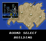 Shinobi II: The Silent Fury (Game Gear) screenshot: Round select