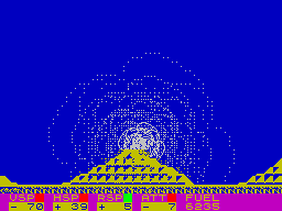 Apollo 11 (ZX Spectrum) screenshot: Crashing