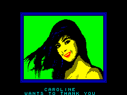 Necro Spermia (ZX Spectrum) screenshot: Caroline