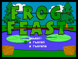 Frog Feast (Neo Geo CD) screenshot: Title screen