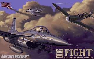 Air Duel: 80 Years of Dogfighting (DOS) screenshot: Title Screen
