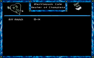 Shufflepuck Cafe (Atari ST) screenshot: High score table