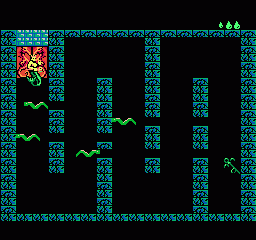 King Neptune's Adventure (NES) screenshot: Move carefully between the eels to grab the item.