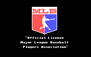 R.B.I. Baseball 2 (DOS) screenshot: MLB Logo (EGA)