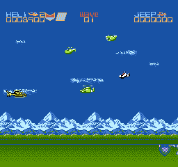 Screenshot of Silkworm (NES, 1988) - MobyGames