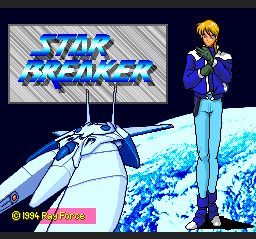Star Breaker (TurboGrafx CD) screenshot: Title screen