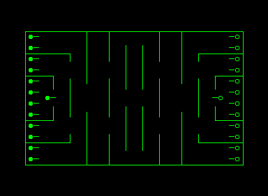 Laser Tanks (Commodore PET/CBM) screenshot: The easy maze