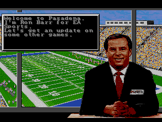 Bill Walsh College Football (SEGA CD) screenshot: The match is about to begin