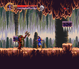 Castlevania: Dracula X (SNES) screenshot: Caverns