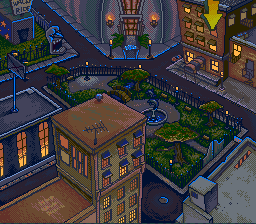 The Mask (SNES) screenshot: Overall game map