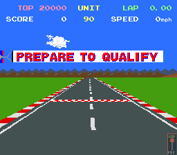 Pole Position II (Arcade) screenshot: Game start