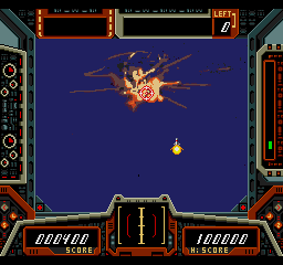 Cobra Command (SEGA CD) screenshot: Got one enemy chopper!