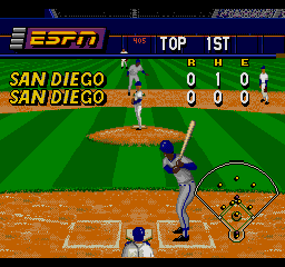 ESPN Baseball Tonight (SEGA CD) screenshot: The standings so far