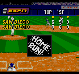 ESPN Baseball Tonight (SEGA CD) screenshot: Home run!
