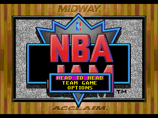 NBA Jam (SEGA CD) screenshot: Main menu