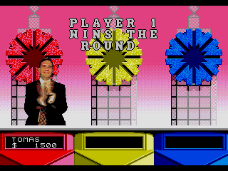 Wheel of Fortune (SEGA CD) screenshot: This is how happy you look when you win a round