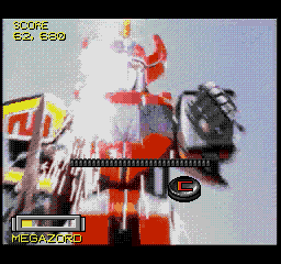 Mighty Morphin Power Rangers (SEGA CD) screenshot: Hit the buttons in sequence