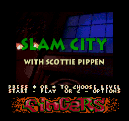 Slam City with Scottie Pippen (SEGA CD) screenshot: Title screen