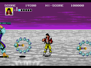 Sengoku (SEGA CD) screenshot: He's using some kind of magic