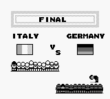 Football International (Game Boy) screenshot: Bowing. Hmm...