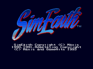 SimEarth: The Living Planet (SEGA CD) screenshot: Title screen