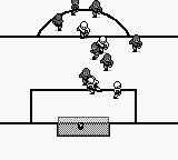 Football International (Game Boy) screenshot: Goal.