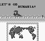 Maru's Mission (Game Boy) screenshot: Rumania is kewl!