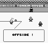 Football International (Game Boy) screenshot: Offside? Are you sure...