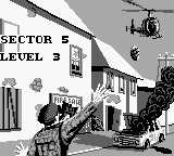 Choplifter II: Rescue Survive (Game Boy) screenshot: Sector 5 introduction.