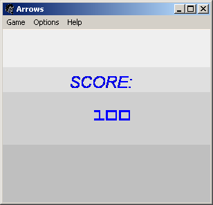 100-in-one Klik & Play Pirate Kart (Windows) screenshot: Arrows: you successfully repeated the drirection indicated!