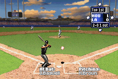 High Heat Major League Baseball 2002 (Game Boy Advance) screenshot: Strike