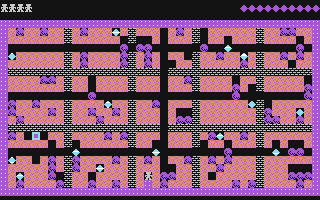 1k-mini-bdash (Commodore 64) screenshot: Level 2.