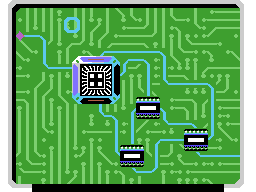 2010: The Graphic Action Game (ColecoVision) screenshot: Another circuit to repair